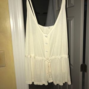 Urban outfitters cream crop top